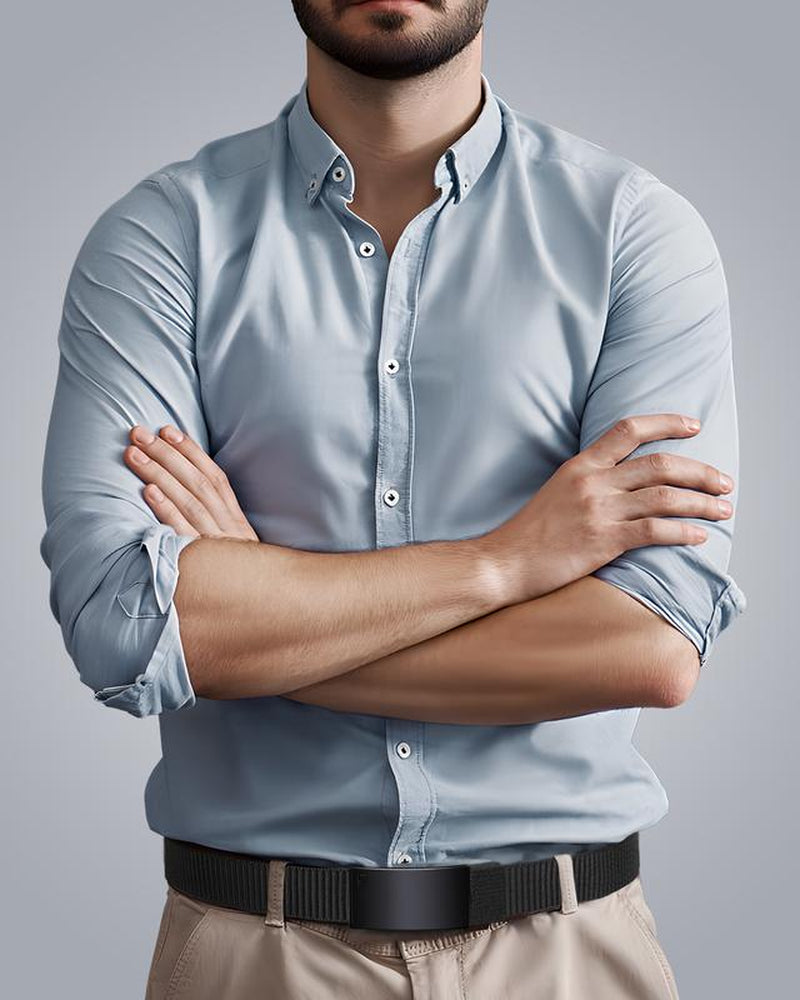 【Official Specials】Fairwin Men'S Ratchet Web Strap Micro-Adjust 1.25" Nylon Auto Buckle Sleek Golf & Casual Style Trendy Must-Have Belts Modern Synthetic Local Warehouse